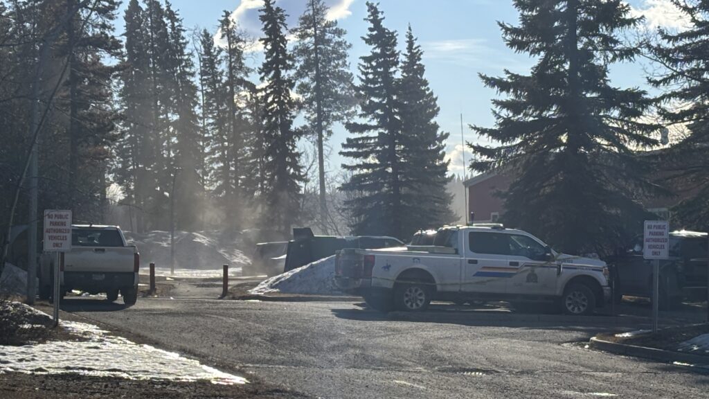 Photos of RCMP vehicles in Tumbler Ridge